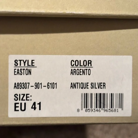 Like New A.S.98 Studded Silver Leather Boots - Picture 12 of 14